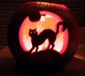 Spooky Cat pumpkin