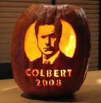 Stephen Colbert 2008 pumpkin