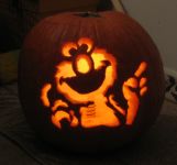 Elmo pumpkin