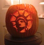 Lady Liberty pumpkin