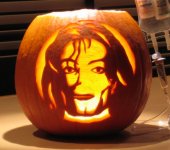 Michael Jackson pumpkin