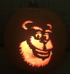 Monsters Inc Sulley pumpkin