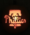Phillies pumpkin