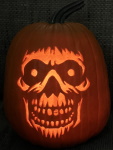 Skull Face pumpkin